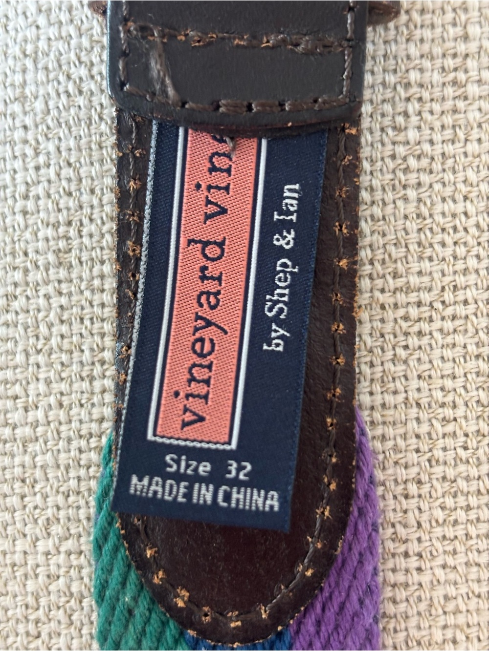 Vineyard Vines Kids Multicolor Rope Strap Sandals - Blue Green Purple